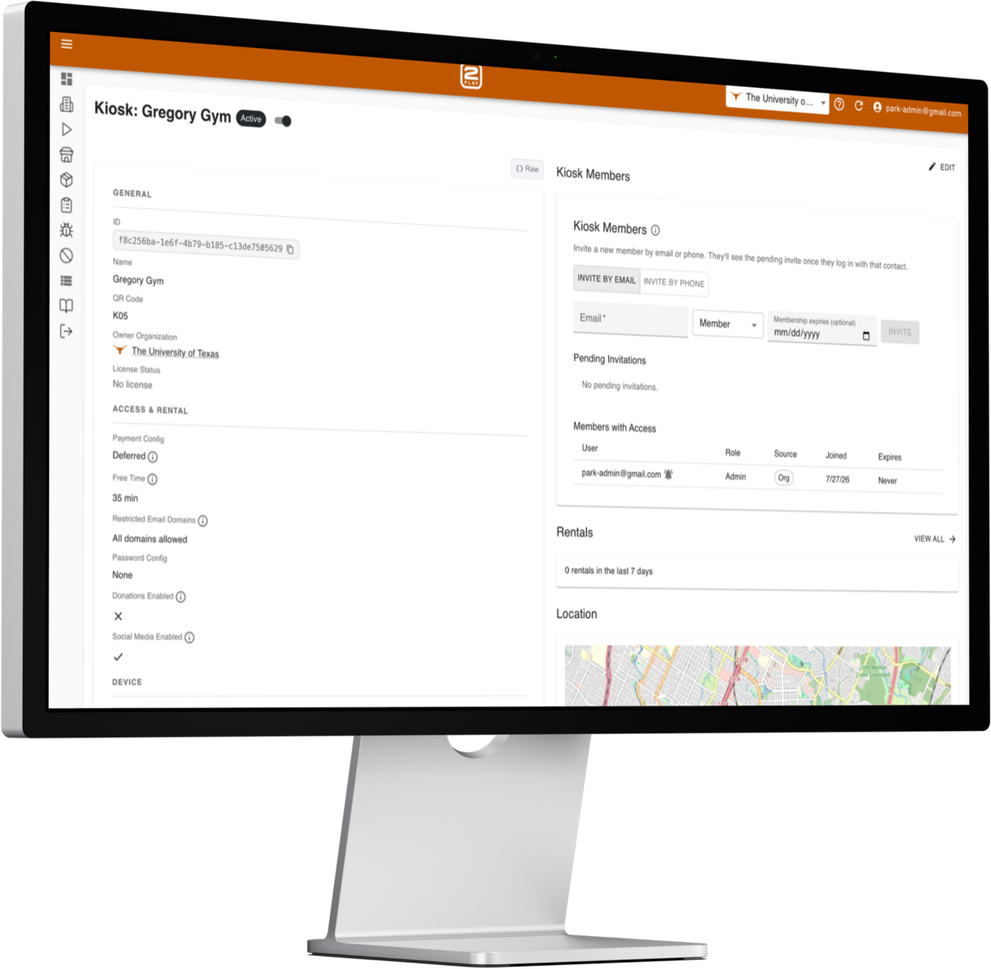 Controlling a kiosk from the PlayPortal dashboard
